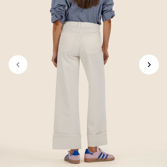 Kut from the Kloth Meg Fab AB Wide Leg Sz 0 - Picture 2 of 13